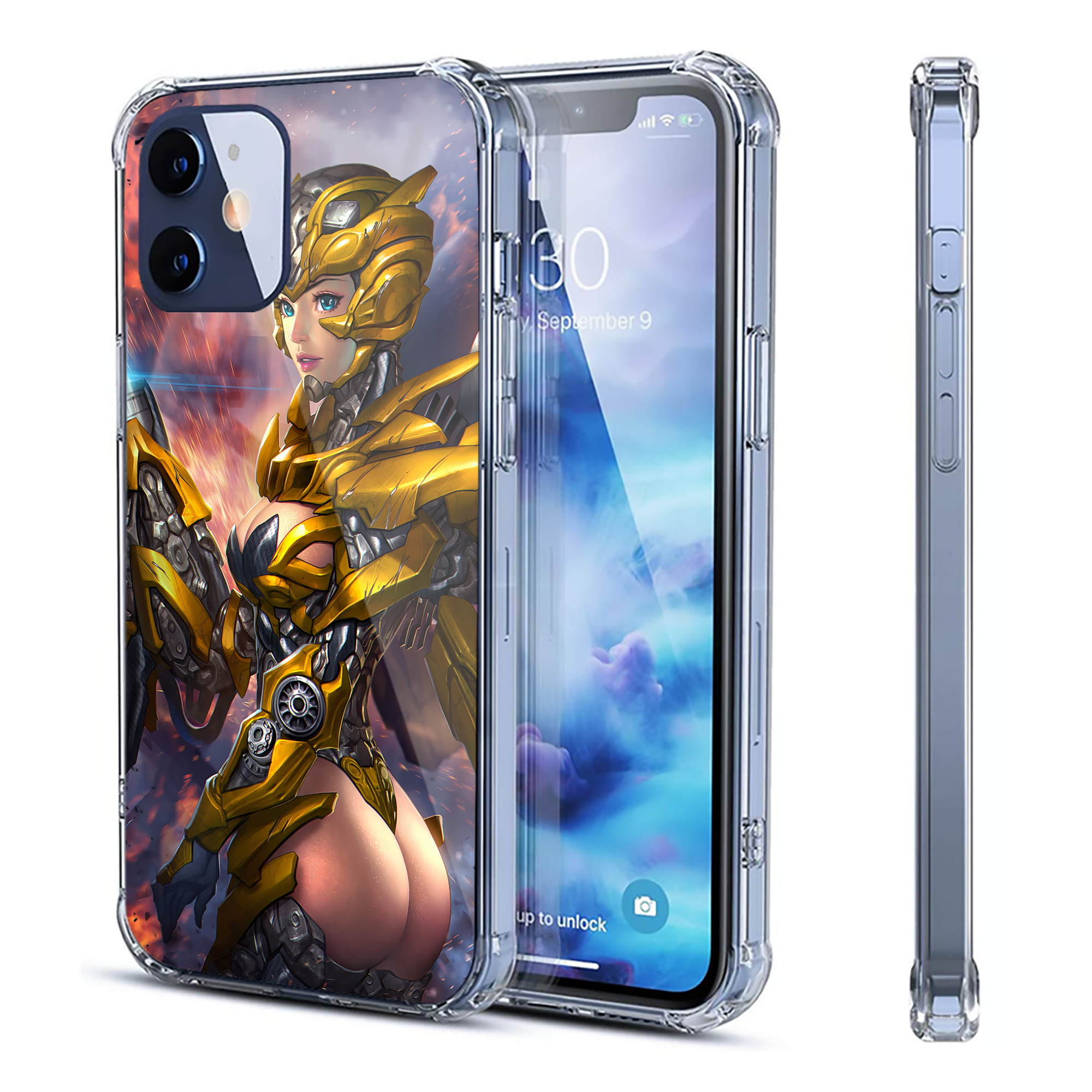 （画像用） Transformers トランスフォーマー 【iPhone 12シリーズ対応】透明スマホケース（クリアソフトケース）